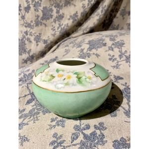 Antique B & Co Limoges France Hand Painted Hair Receiver Bernardaud